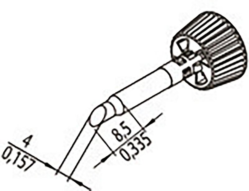 Punta per saldatura ERSADUR, 4 mm, smussata, 0142ADLF40 #2