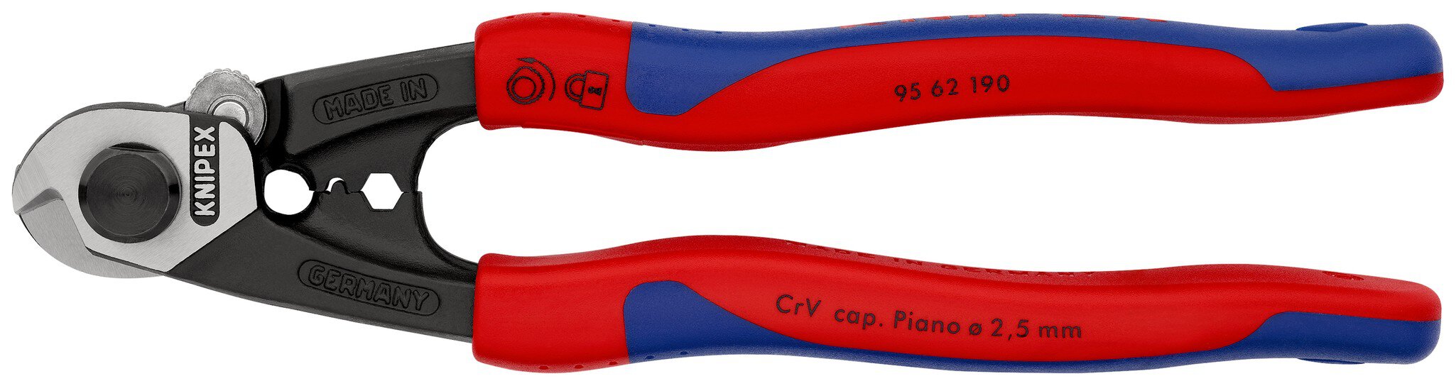 Wire rope cutters forged with multi-component cases 190 mm (SB card/blister) #zoom-1