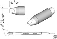 Soldeerstift voor T210-A / T210-NA, beitelvormig, recht, C210022 #thumbnail-1