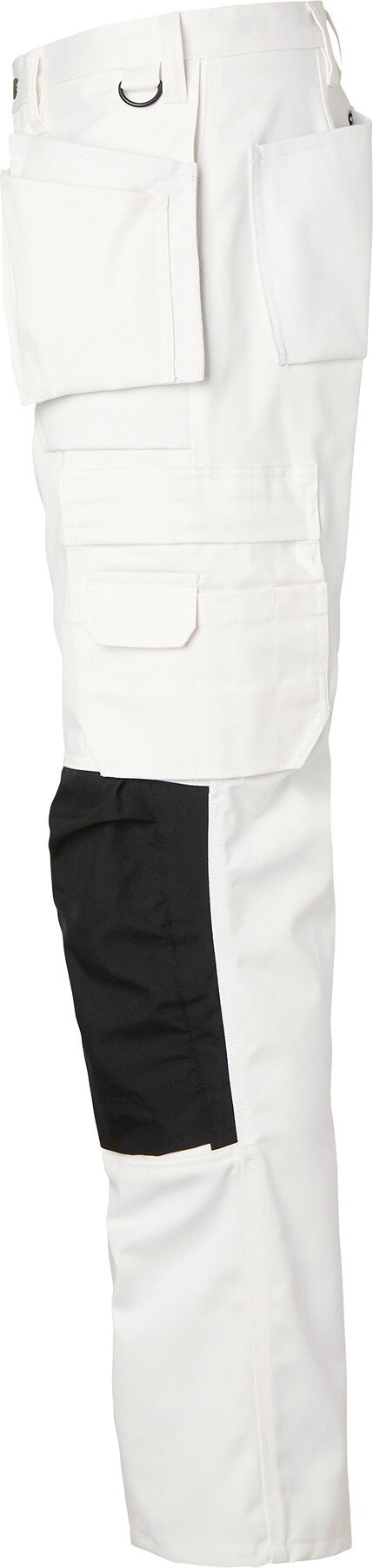 2515 Pantalon de peintre long, unisexe, blanc/noir, 94 #zoom-4