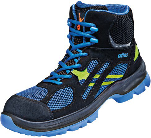 ESD safety shoe FLASH 8205 XP, S1P, mesh, unisex, royal blue/black/neon-yellow, size 41 #zoom-1