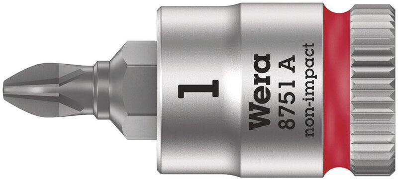 Bit socket with 1/4" drive, PH 1 x 28 mm #1