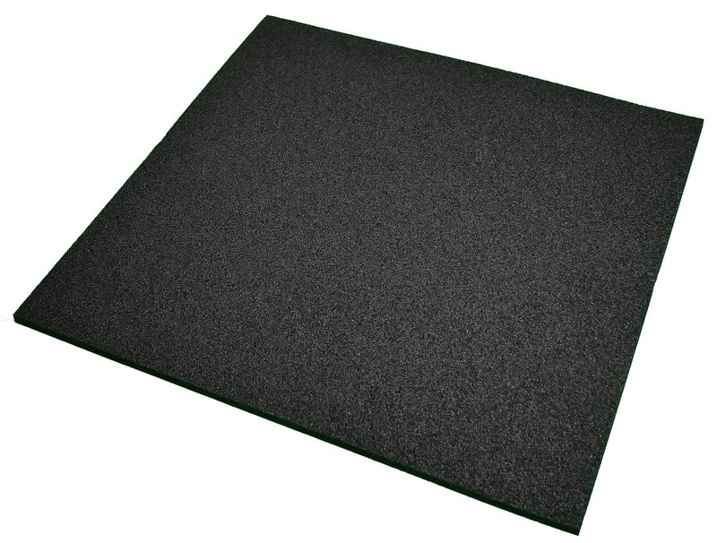 Pianka PE do pojemników magazynowych, twarda, czarny, 300x300x6 mm