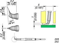 Panne à souder en forme de couteau, B : 2,8 mm #thumbnail-1