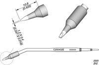 Soldeerstift, beitelvormig, recht, 1,2 x 0,4 mm, C250432E #thumbnail-1