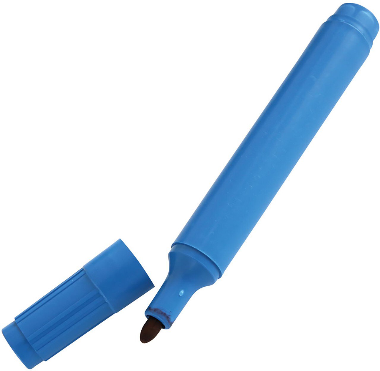 Marqueur permanent détectable Hygostar corps bleu, écriture noire, pointe ogive #zoom-1