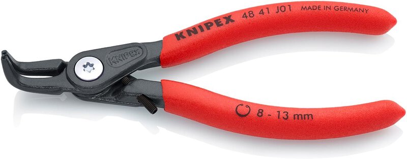 Precision circlip pliers for inner rings in bores, gray atramentized, 130 mm #1
