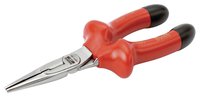 Flat round nose pliers, VDE insulated, 200 mm #thumbnail-1