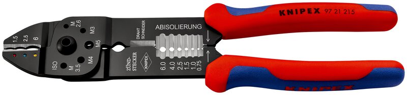 Crimping pliers, black lacquered, 230 mm, sales packaging #1