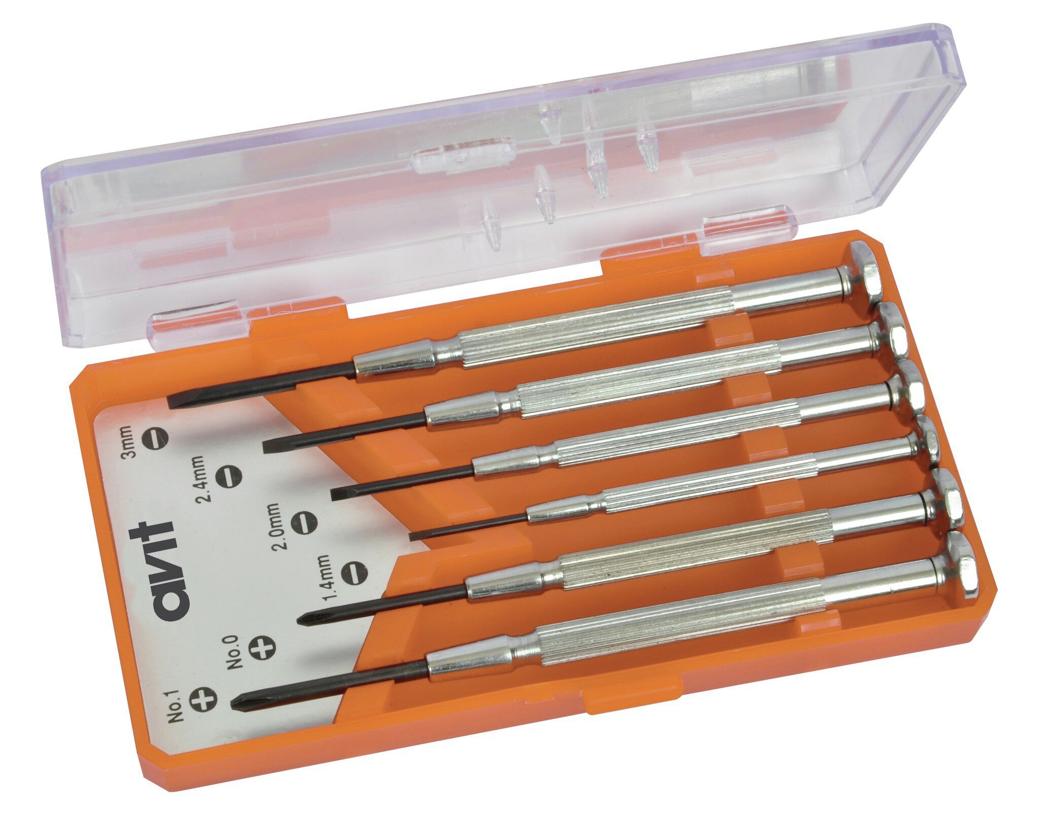 Watchmaker screwdriver set, rotating caps, 6 pieces #zoom-1