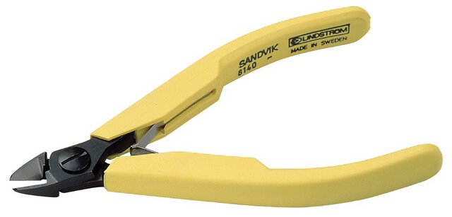 Seitenschneider, 80er Serie, ovale Backen, mit Wate, 0,2-1,25 mm