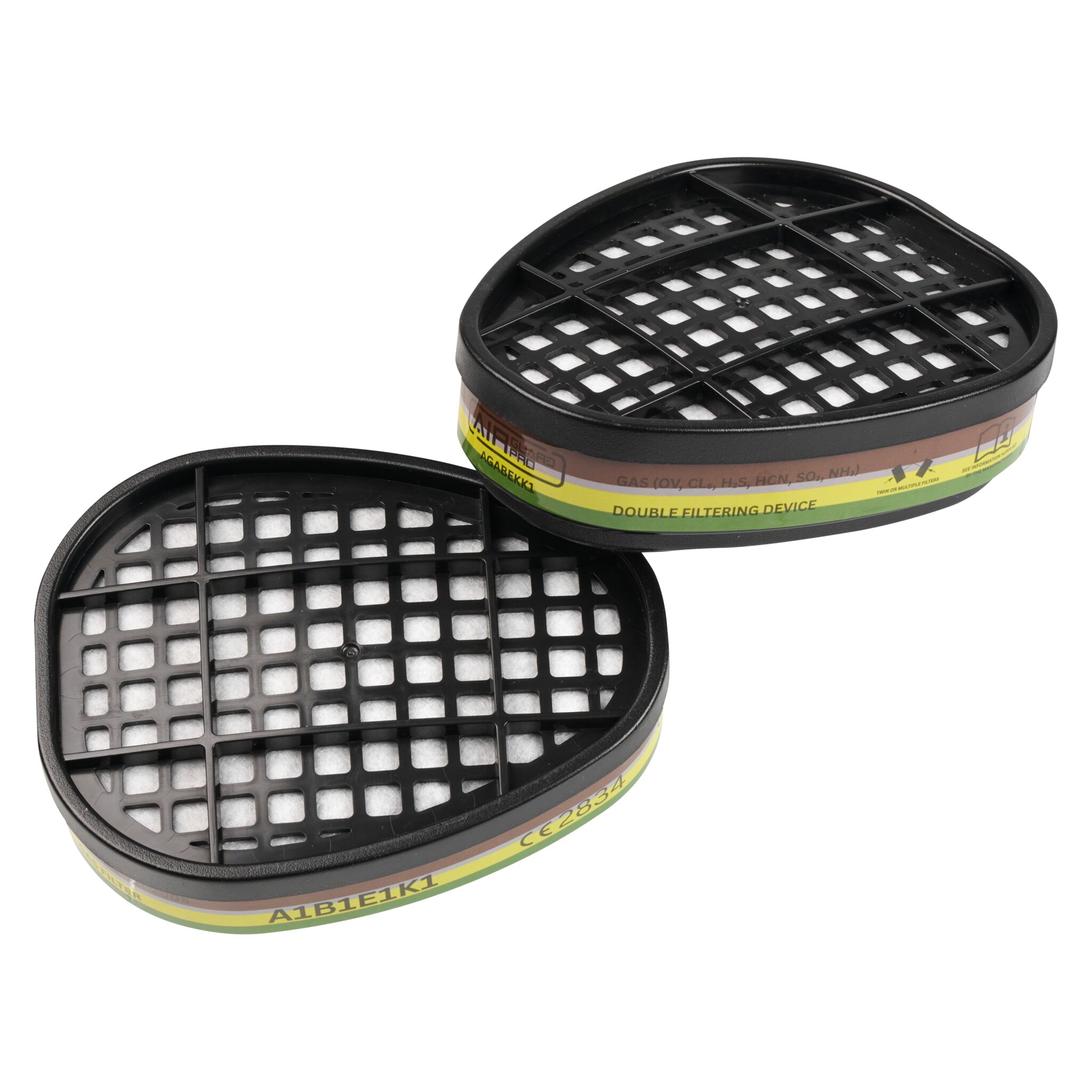 AirGuard Pro®-gasfilter ABEK1, voor half- en volgelaatsmaskers, met bajonetsluiting #zoom-2