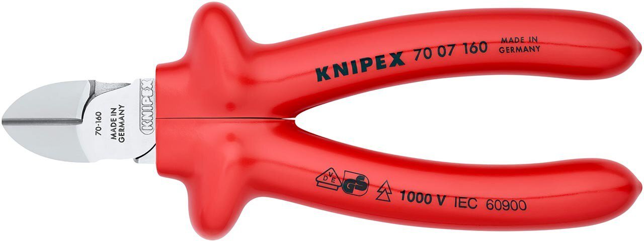 Side cutter, chrome-plated, dip-insulated, 160 mm #zoom-3