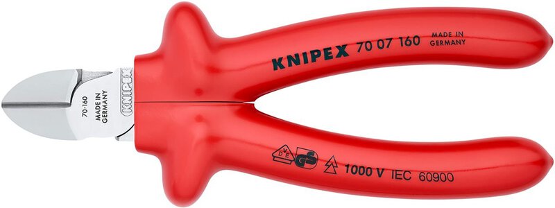 Side cutter, chrome-plated, dip-insulated, 160 mm #3