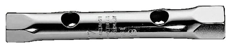 Doppel-Steckschlüssel, gerade, SW 17x19 mm