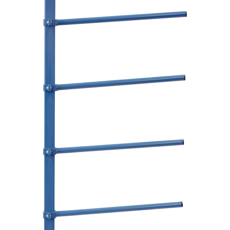 Carrello a braccio di sostegno, 1600 x 800 mm, con tubo in PVC, braccio di sostegno a 5° lungo 600 mm #3