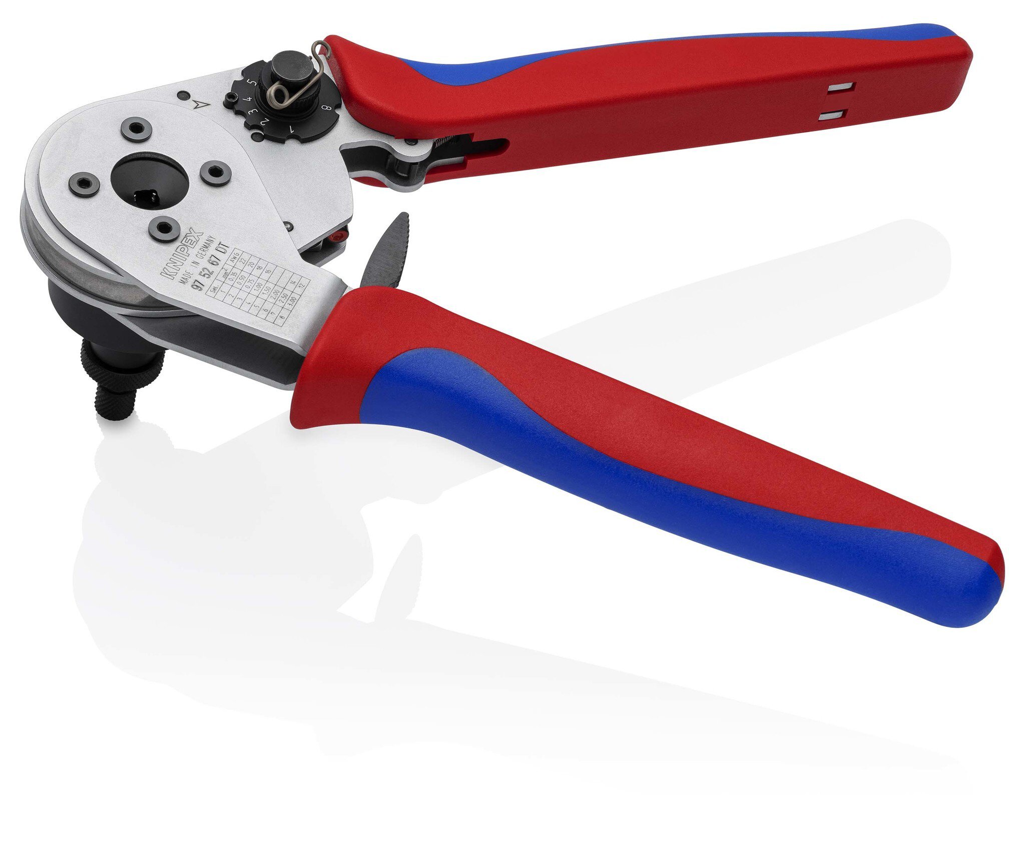 Vierdorncrimpzange für DT-Kontakte, 0,35 mm² bis 3,0 mm² (AWG 22 - 12), 230 mm #zoom-1