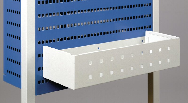 Mehrzweckbox, hellgrau, BxTxH 155x90x410 mm, max. 4 kg.