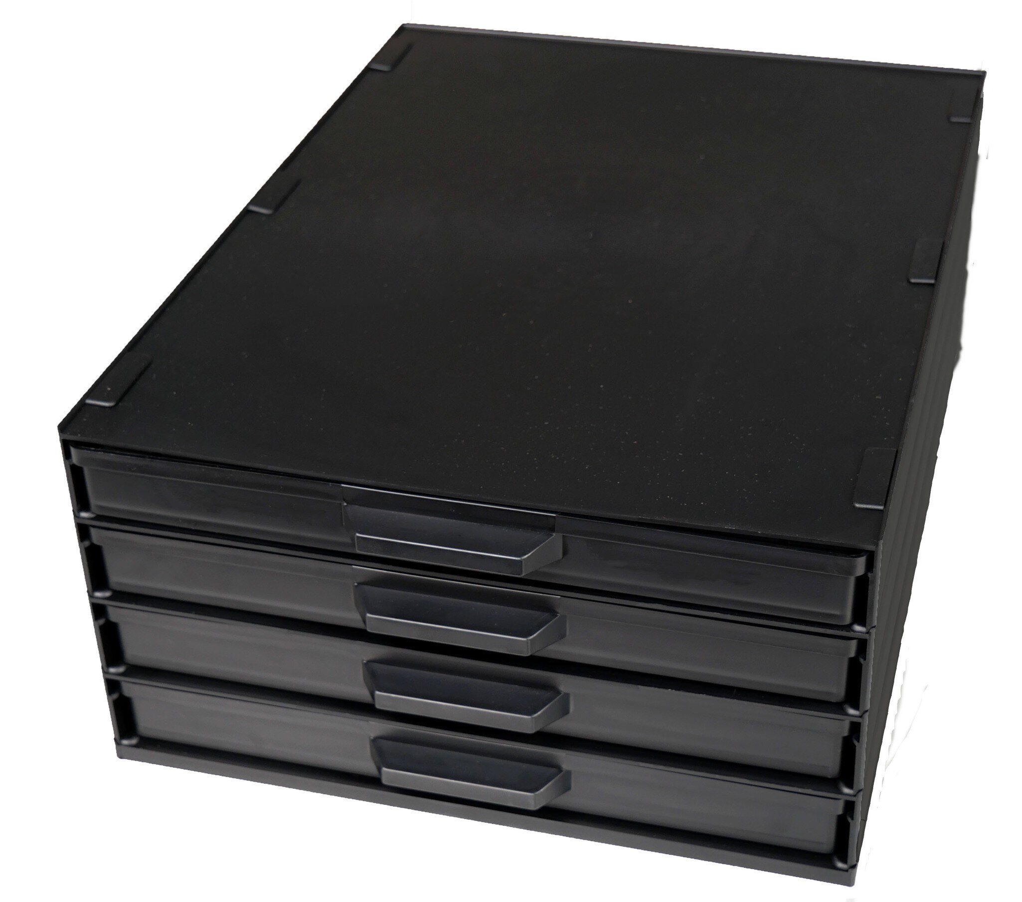 ESD SMD cabinet 340/22 ESD-CON, 4 drawers incl. SMD box mix, black #zoom-1