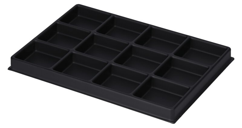 ESD Einlage für Sortimentskasten 210, 12 Fächer à 47 x 43 mm #2