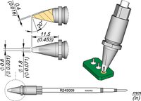 Punta per saldatura R245, connettore a pin, D: 0,8 mm #thumbnail-1
