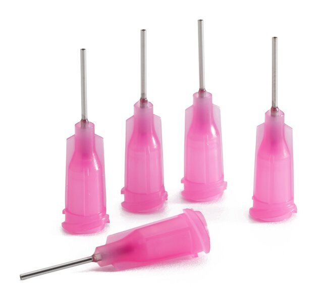 Aiguille de dosage, fuchsia, 0,5", droite