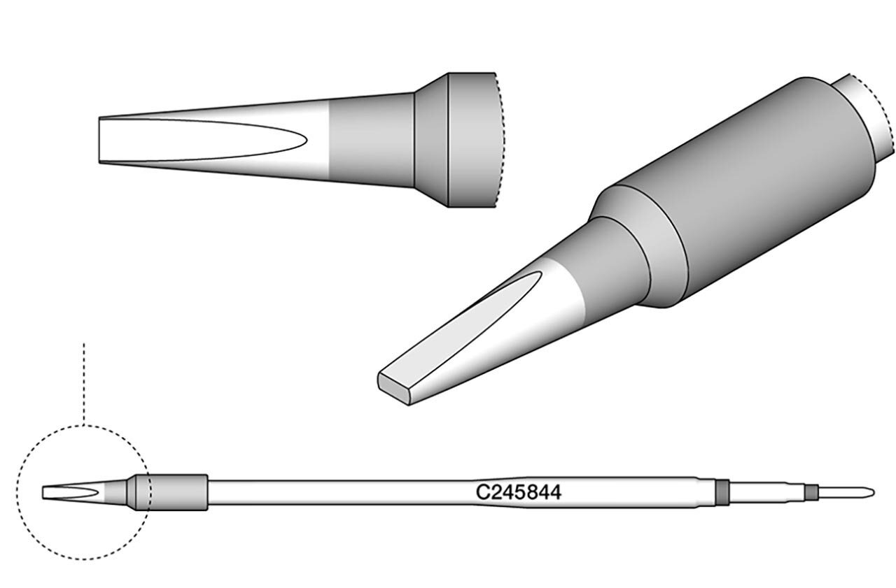 Lötspitze meißelförmig, 1,8 x 0,8 mm, C245844 #zoom-2