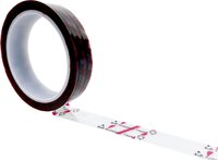 ESD-kleefband met ESD-waarschuwingssymbool, transparant/rood, 24 mm, 36 m #thumbnail-1