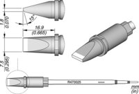Lötspitze R470, Meißel, 7,5 x 1,8 mm, R470025 #thumbnail-1