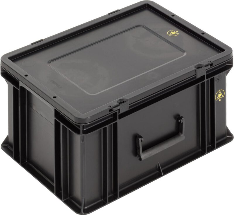 ESD case BL, black, 400 x 300 x 221 mm #1