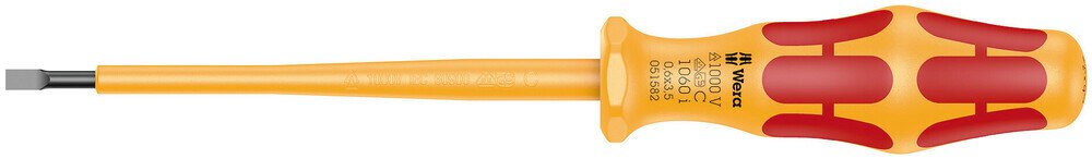 Tournevis Kraftform isolé VDE pour vis à fente 1060 i , 0,6 x 3,5 x 100 mm #zoom-1