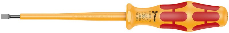 Tournevis Kraftform isolé VDE pour vis à fente 1060 i , 0,6 x 3,5 x 100 mm #1