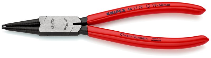 Circlip pliers for inner rings in holes covered with plastic, black atramentized, 180 mm (SB card/blister) #1