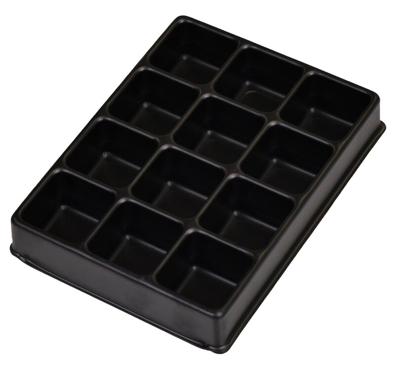 ESD-inzetstuk voor koffer K2012 ESD, 12 vakken à 25 x 24 mm #1