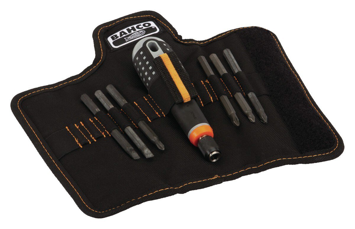 ERGO™ Screwdriver with rubber handle and interchangeable blades for slotted, Phillips and Pozidriv screws in a set, 7 pieces #zoom-1