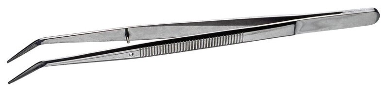 Mehrzweck Pinzette, feingezahnte/abgewinkelte Spitzen, 150 mm #zoom-1