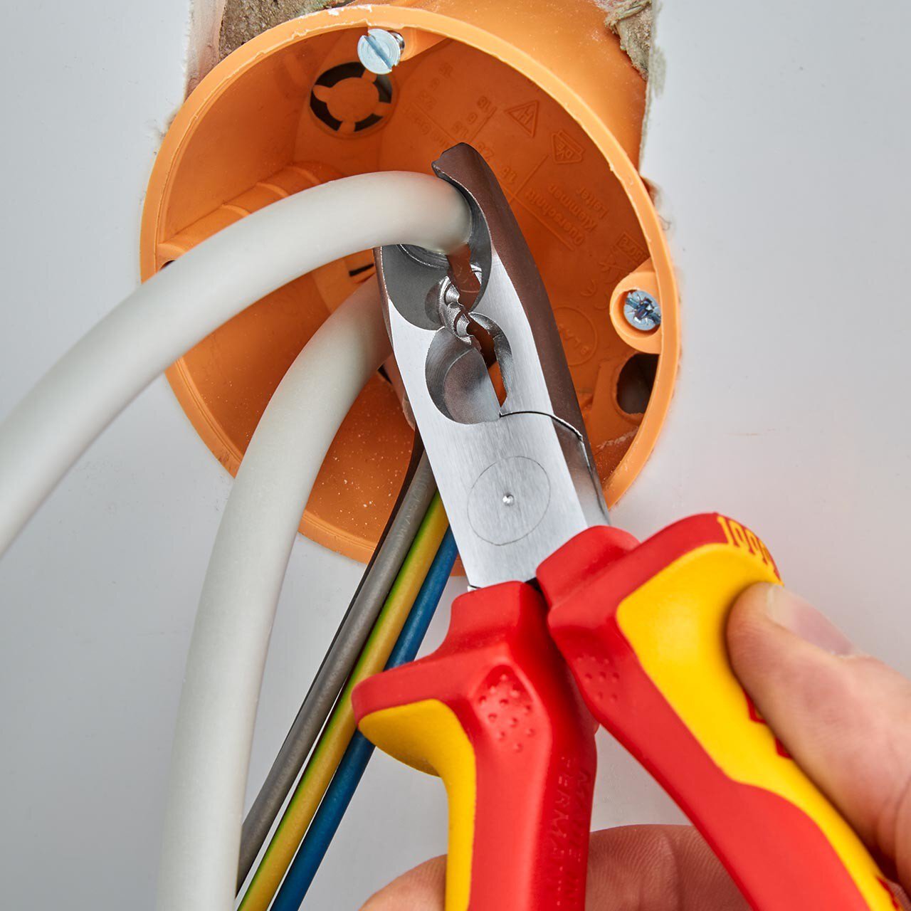 Stripping pliers, chrome-plated, insulated, 165 mm #zoom-5
