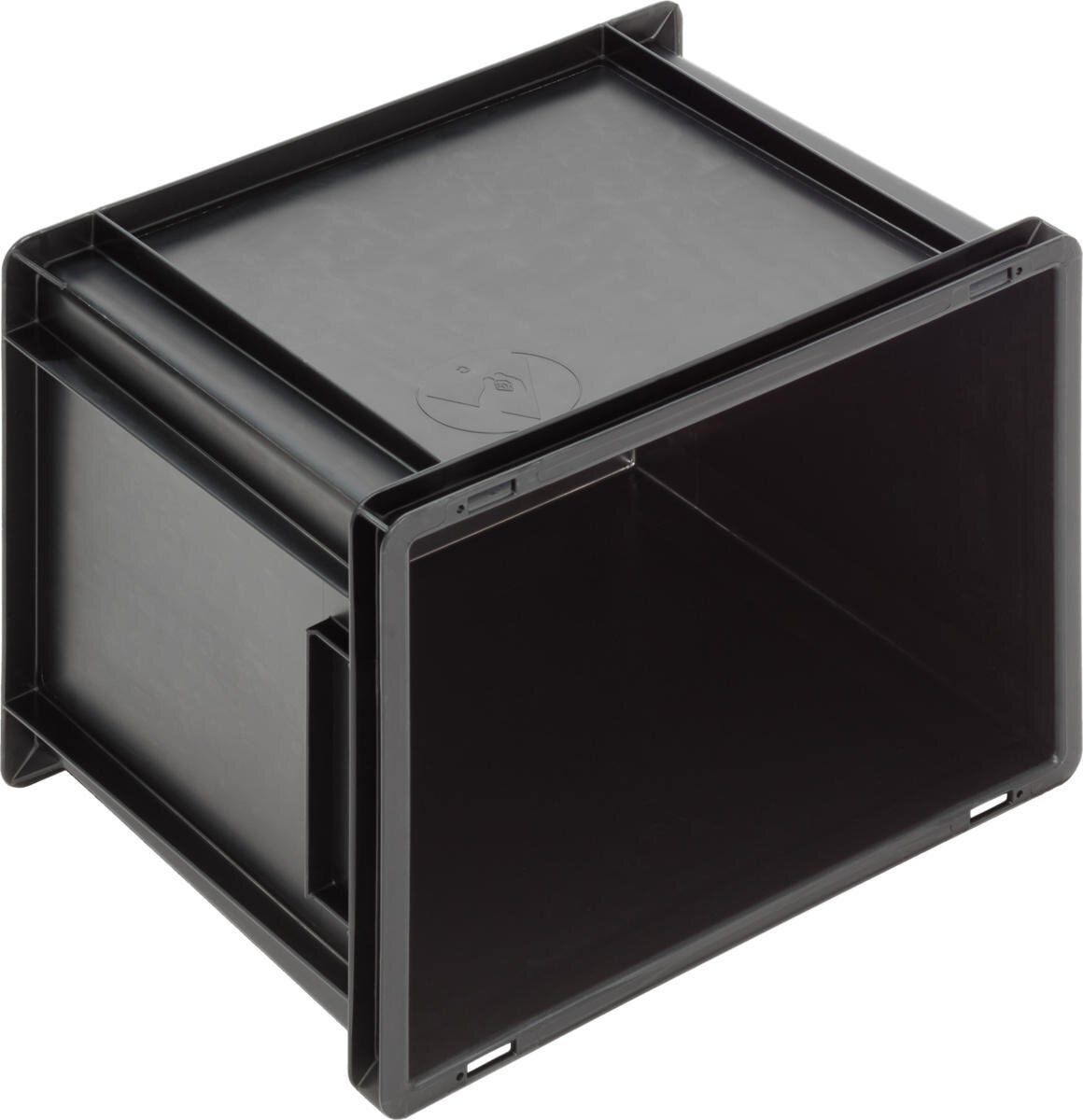 Bac ESD New Box NB MC, poignées, noir, 400 x 300 x 320 mm #zoom-3