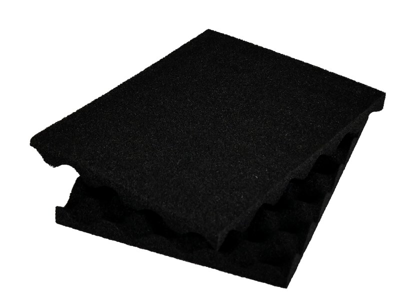 Noppenschaum-Set für ESD Koffer K2005 ESD, schwarz