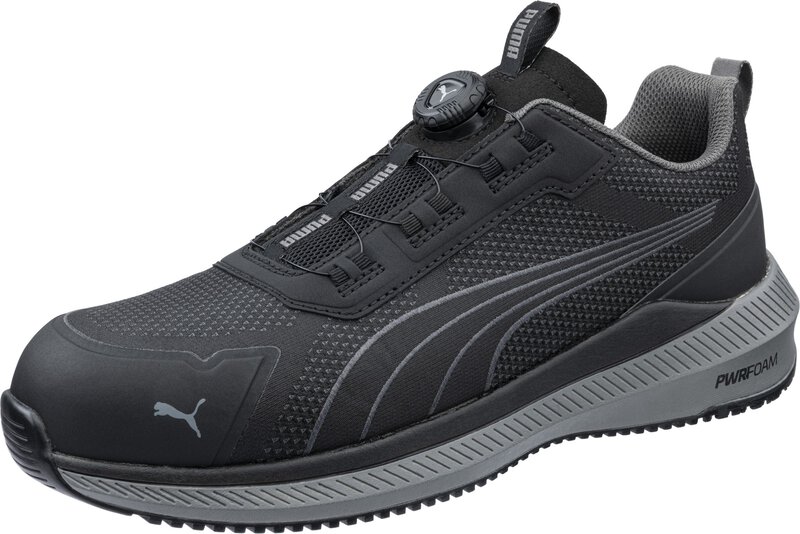 ESD Sicherheitsschuh S1PS, PUMA SAFETY, SLIDE BLACK DISC LOW, schwarz #6