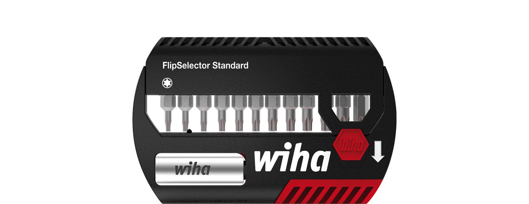 Bit Set FlipSelector Standard 25 mm TORX® 13-piece 1/4" with belt clip in blister (39056) #zoom-1