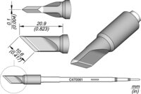 Mesvormige soldeerstift, 10,6 mm, C470061 #thumbnail-1
