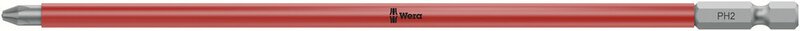 Cross-recess bit with hose sheathing, magnetized, PH 2 x 200 mm #1