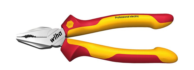 Combination pliers Professional electric, DynamicJoint®, OptiGrip, extra long cutting edge in blister pack (27418) 180 mm