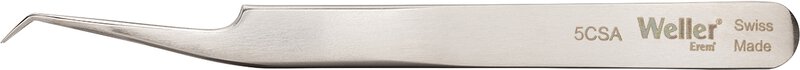 Weller Erem 5CSA Precision Tweezers, Curved 30° Relieved Pecial Stainless Steel Nonmagnetic  Non-Rusting  Acid-Proof Heat-Resistant #3