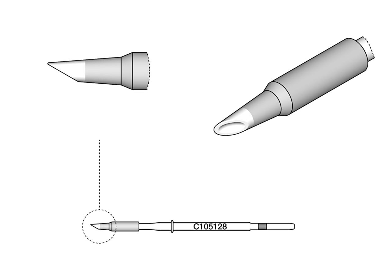 Soldering tip concave, D: 1 mm, C105128 #zoom-2