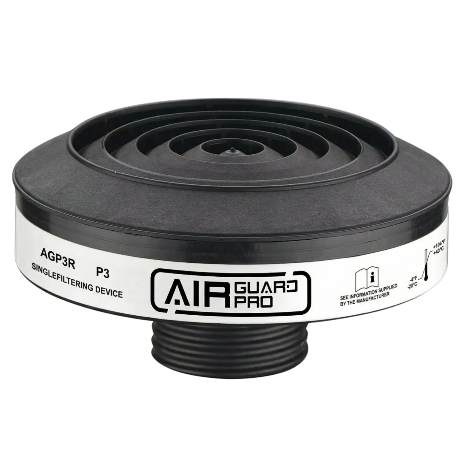 AirGuard Pro®-deeltjesfilter P3R voor ademhalingsbeschermingsvolledig masker, met RD40-aansluiting #zoom-6