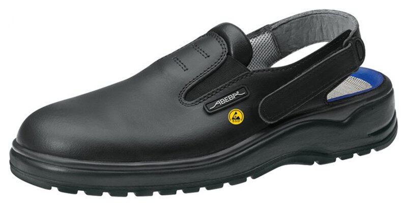 ESD safety shoes light, clog black, size 35