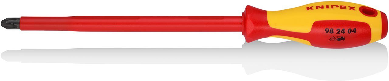 Screwdriver for Phillips® cross-head screws, black oxide finish, insulated, 320 mm #zoom-1