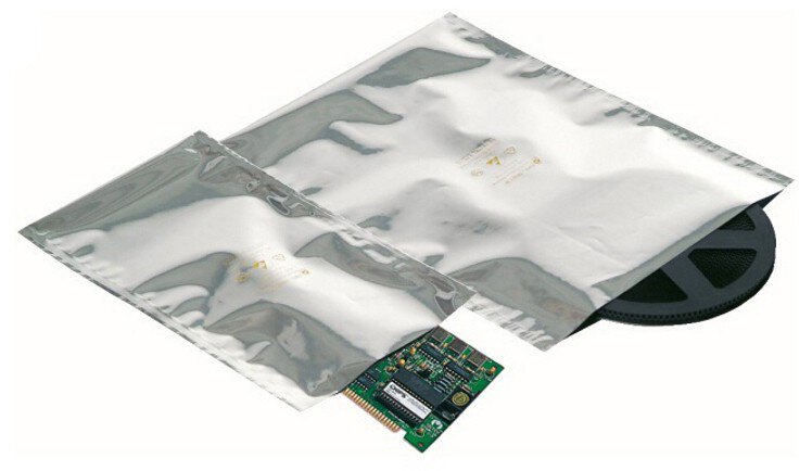 ESD DRY-SHIELD JEDEC packaging bag, silver, 102 x 660 mm, 100 pieces #zoom-1